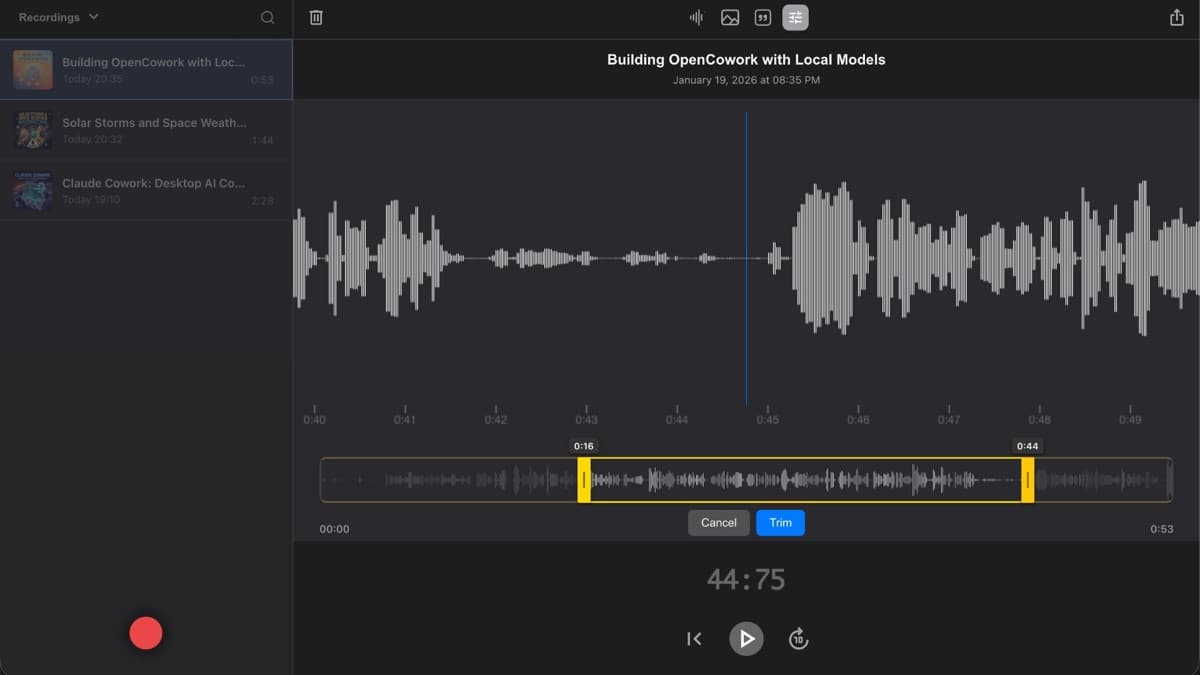 voice-recorder.app screenshot